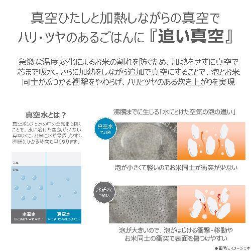 東芝 TOSHIBA RC-10HGX-W（グランホワイト） 炎 匠炊き 真空圧力IH炊飯器 5.5合炊き