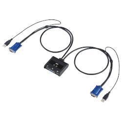 サンワサプライ SW-KVM2UUN パソコン自動切替器 2:1