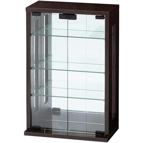 クロシオ 【組立式】 卓上コレクションケース 縦型 ダークブラウン 8,564円