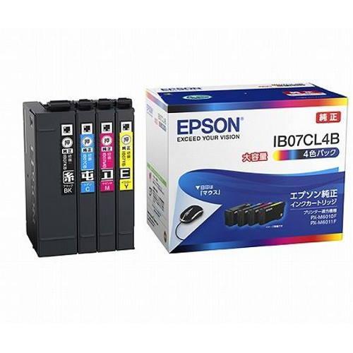 エプソン EPSON IB07CL4B 純正 インクカートリッジ 4色パック 大容量 9,238円