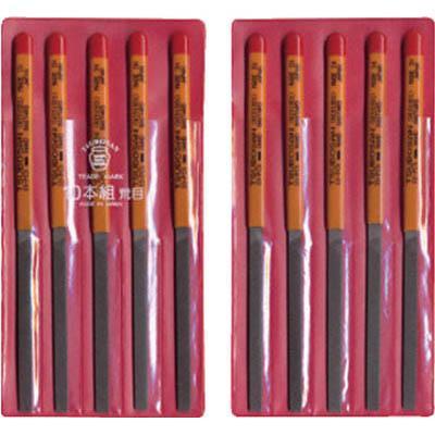 ツボサン HI010-01 組ヤスリ 10本組 平 荒目