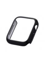 エレコム ELECOM AW-23DBPPMBK（ブラック） アップルウォッチ カバー SE（第2世代/第1世代）/Series6/5/4 （44mm） バンパー ハード 側面保護 メタリック