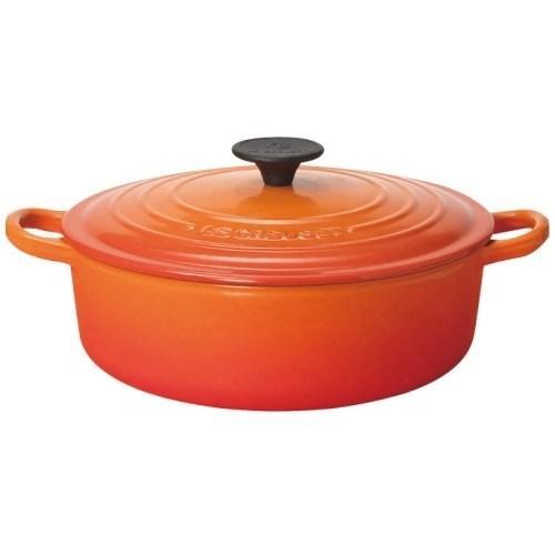 ル・クルーゼ LE CREUSET ココット ジャポネーズ IH対応 両手鍋 24cm 25052-24（オレンジ）