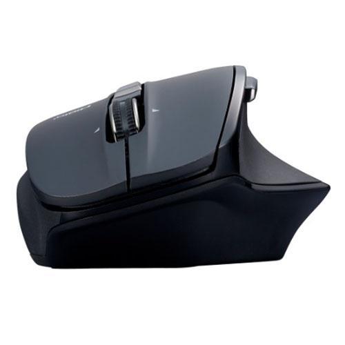 ナカバヤシ MUS-RKF164NBK（Nブラック） 高速スクロールホイール搭載 神速シリーズ無線静音5ボタンBlueLEDマウス