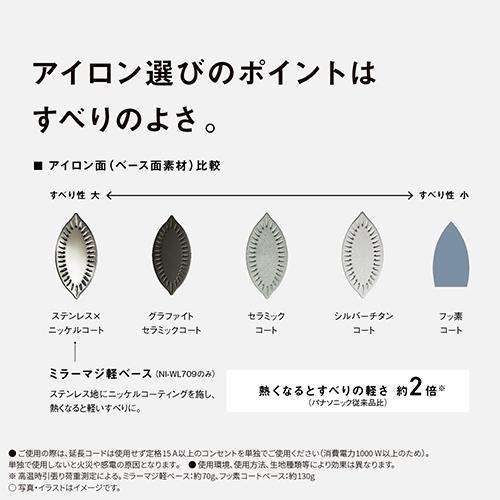 パナソニック Panasonic NI-WL409-P（クリアピンク） コードレススチームアイロン スタンダードモデル