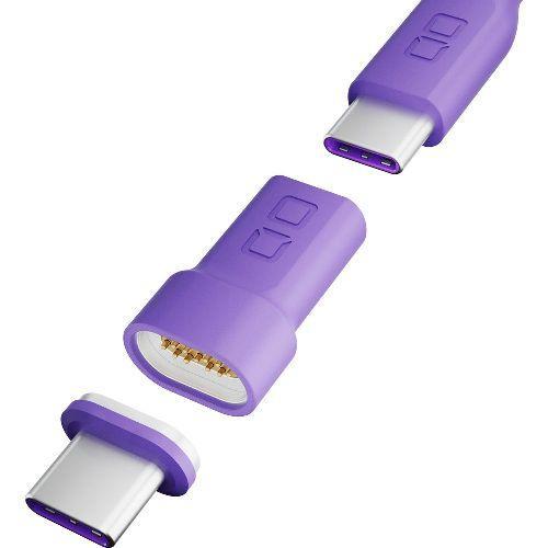 CIO シーアイオー CIO-MGCT-I-CC-PP（パープル） USB-C マグネット変換アダプタ ストレート
