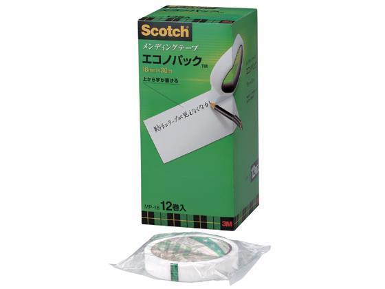 3M スリーエム スコッチ メンディングテープ エコノパック 幅18mm 12巻入