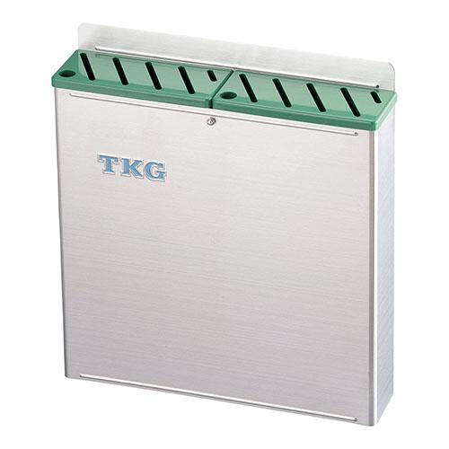 遠藤商事 18-8プラ板付カラーナイフラック 大 Aタイプ 緑