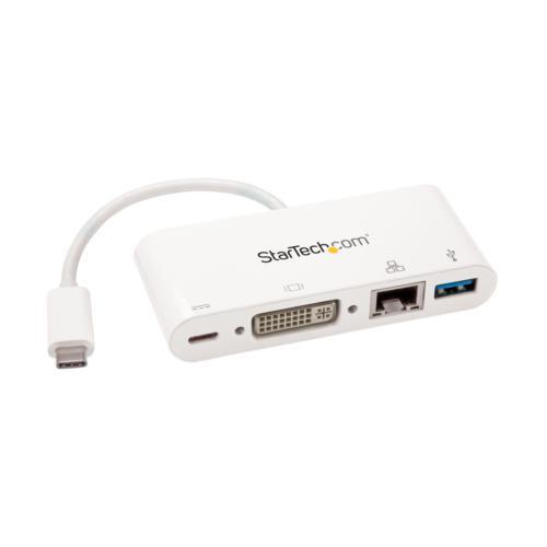 StarTech スターテック DKT30CDVPD USB-Cマルチポートアダプタ USB給電 DVI/GbE