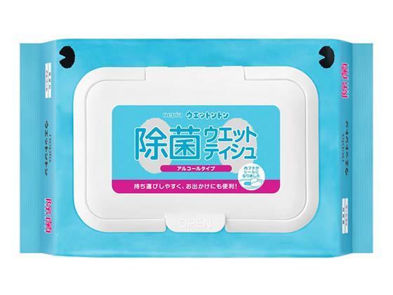 ネピア ウエットントン除菌ウエットティシュ アルコール無香料50枚