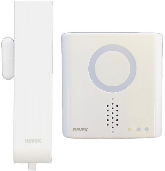 リーベックス（Revex） ワイヤレス チャイム インターホン XPNシリーズ 送受信機セット 防雨型窓ドア開閉センサー 増設用 光と音の呼び出しチャイム 防犯 XPN730A