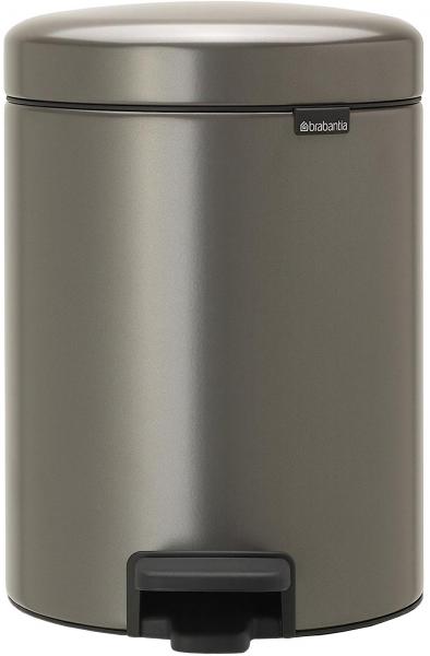 ブラバンシア ペダル式ゴミ箱 プラチナ 5L ニューアイコン 112683