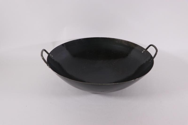 山田工業所 両手 中華鍋 48cm 業務用 鉄鍋 鉄打出片手中華鍋 001007