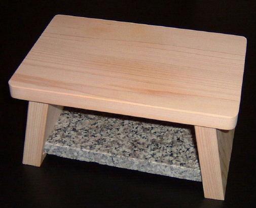 木曽工芸 桧半身浴用風呂椅子 （II）