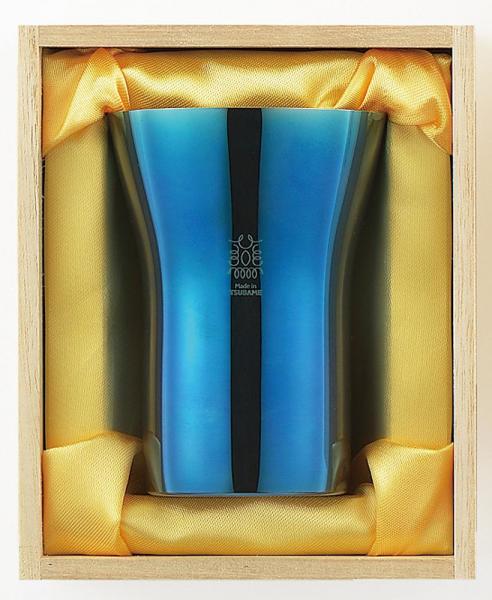 タマハシ タンブラー ブルー 300ml 「？碧？銀古美 （ぎんふるみ）」 18-8ステンレス AO-02