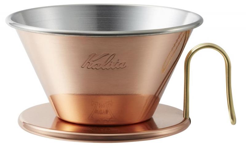 カリタ Kalita コーヒー ドリッパー ウェーブシリーズ 銅製 2～4人用 日本製 燕 WDC-185 ドリップ 器具 喫茶店 カフェ アウトドア キャンプ