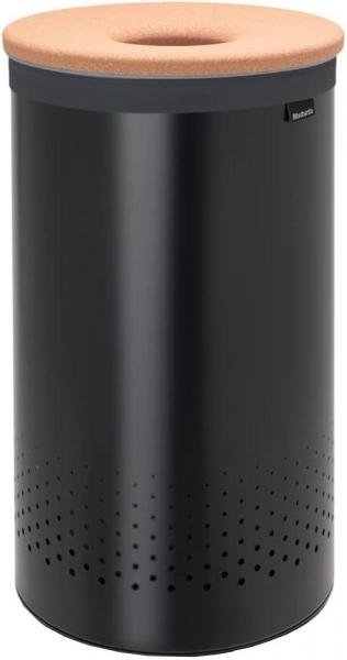 ブラバンシア ランドリービン 洗濯物入れ 60L コルク製の蓋 【ベルギー製】 ブラック 120022 16,500円