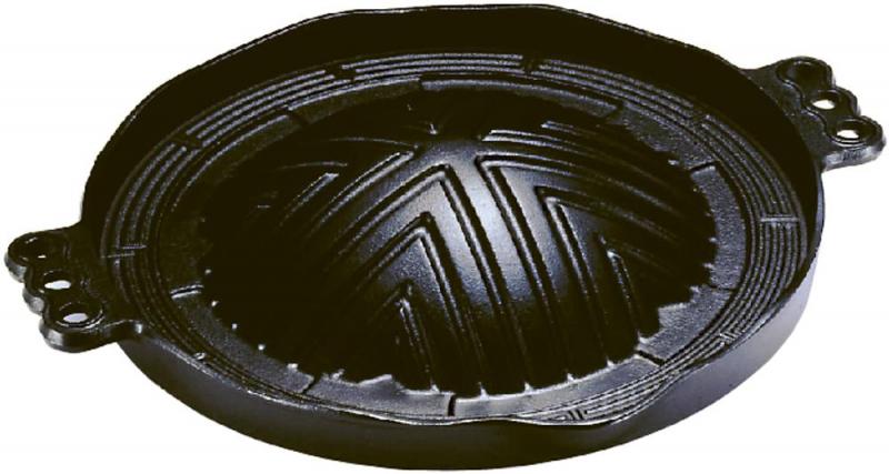 イシガキ 焼肉 ジンギスカン 鍋 鉄鋳物 約幅34×奥29.5×高4.5cm プログレード 本格的 業務用 6個入