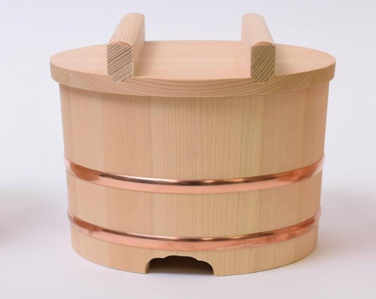 木曽工芸 木曽さわら のせびつ 18cm （3合） ミニ杓文字付き 6,732円