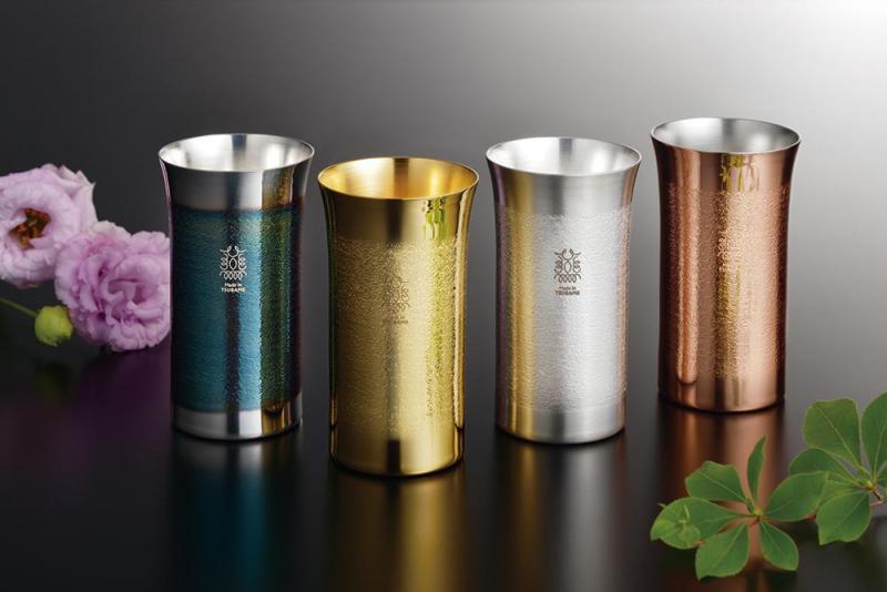 「輝」純銅 ひとくちタンブラー 150ml 金・銀 2pcセット KG-17