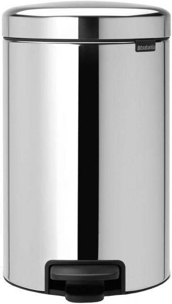 ブラバンシア ダストボックス クローム 12L ペダルビン ニューアイコン 静かに軽やかに閉まる機能搭載 113581