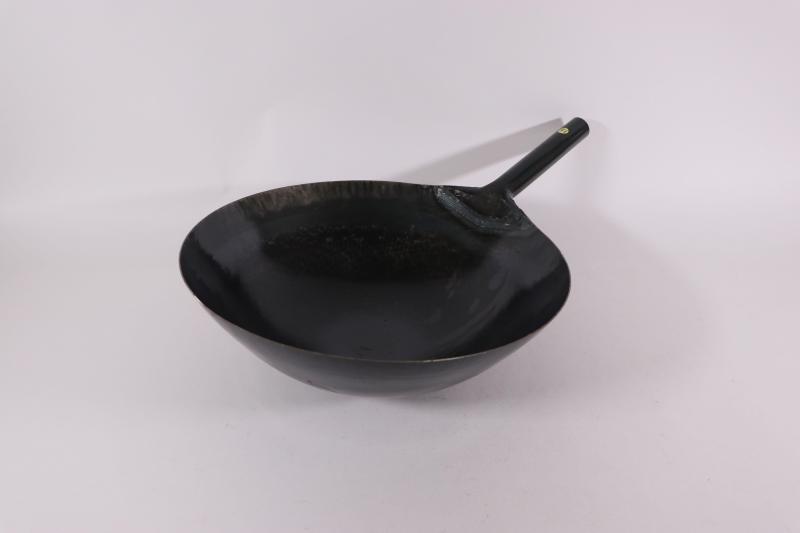 山田工業所 片手 中華鍋 42cm 板厚1.6mm 業務用 鉄鍋 一体型 鉄打出片手中華鍋 001046