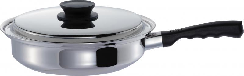 ウルシヤマ金属工業 フライパン 24cm IH対応 ステンレス製 日本製 エテルナ 15年保証 ETR-F24