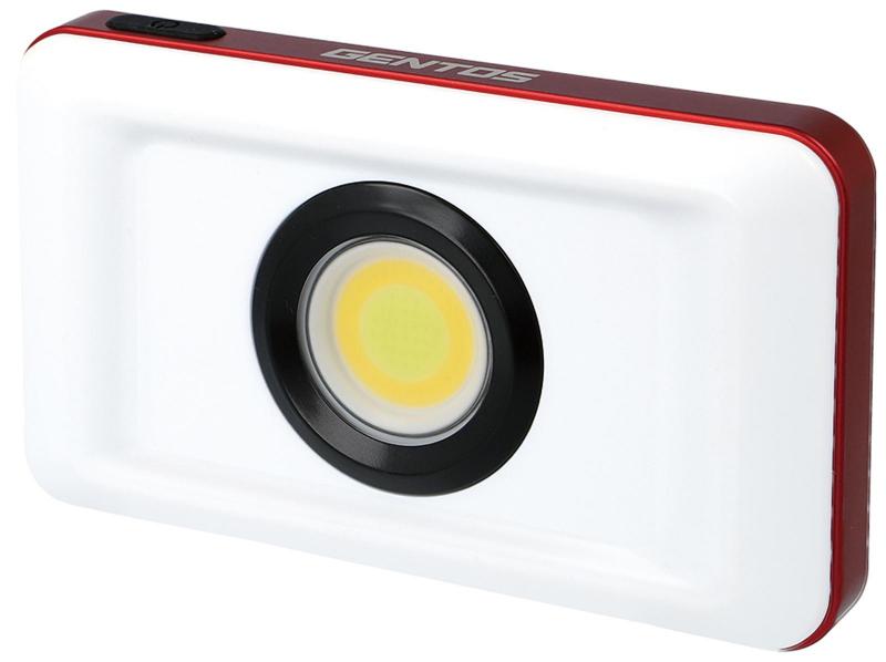 GENTOS（ジェントス） 投光器 LED ワークライト USB充電式 【明るさ1200ルーメン/実用点灯8時間/耐塵/耐水】 専用充電池使用 ガンツ GZ-316
