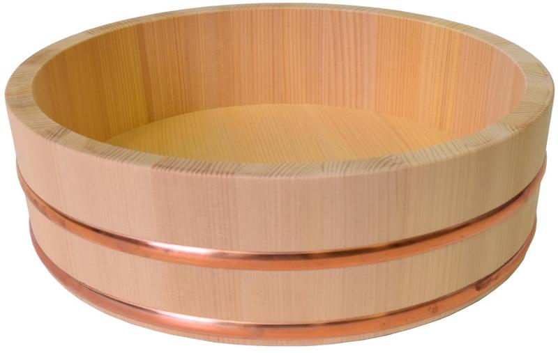 木曽工芸 おひつ 日本製 木製 さわら 寿司飯台 27cm 約2.5合用 FH-27