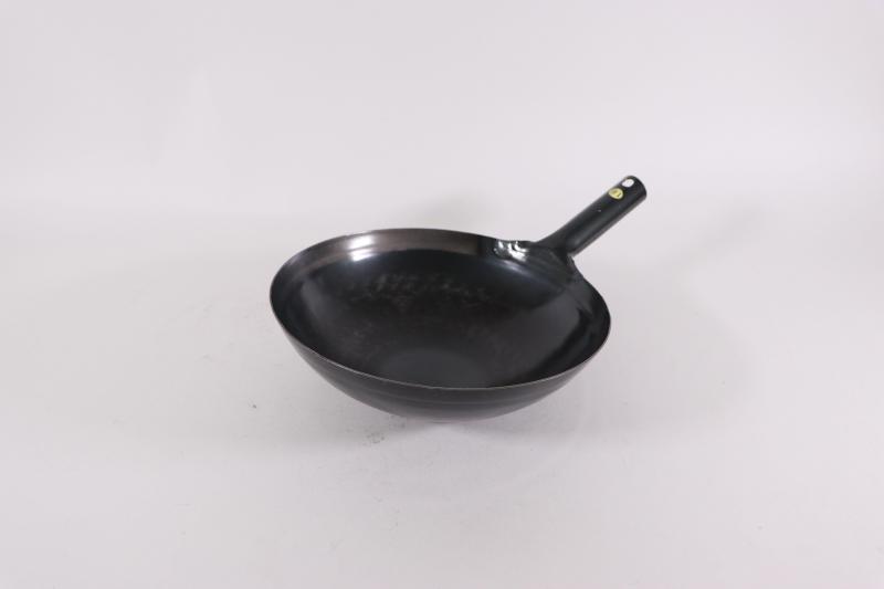 山田工業所 片手 中華鍋 30cm 板厚1.6mm 業務用 鉄鍋 一体型 鉄打出片手中華鍋 001042