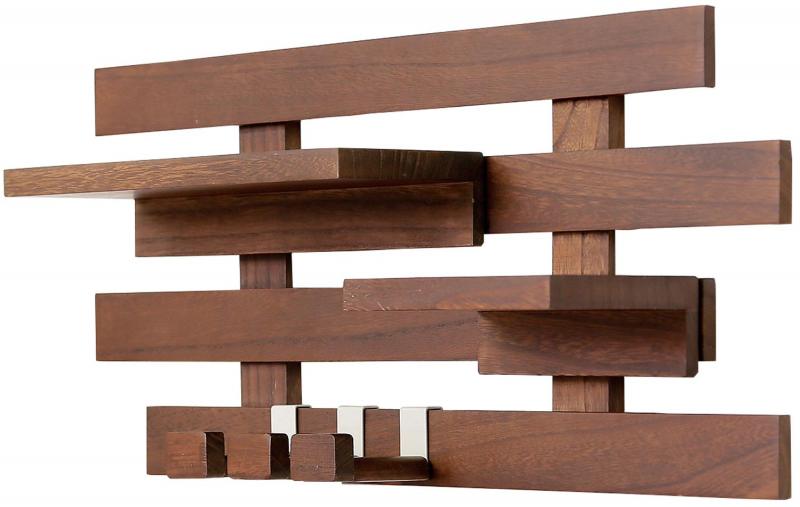 オスマック オープンシェルフ ダークブラウン パッケージセット2 壁に付けられるすのこ KBSP-2DB