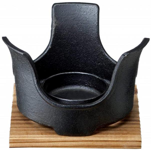イシガキ コンロ 台付き 鉄鋳物 高さ8×幅13×奥行11cm ケース販売 18個セット