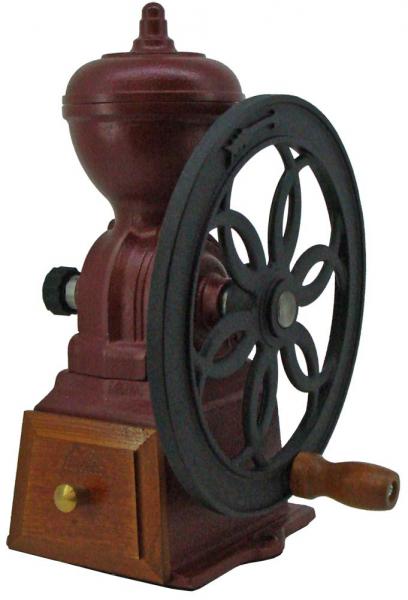 カリタ Kalita コーヒーミル 鋳物 手挽き 手動 ダイヤミル レッド N ＃42137 アンティーク コーヒーグラインダー 挽き目調整可能 フタ付き 喫茶店 カフェ