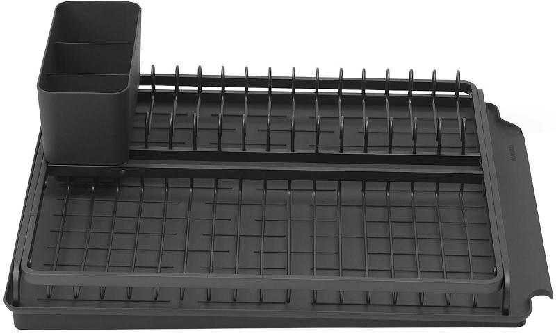 ブラバンシア 水切りラック用 ダークグレイ W38.6×D49.2×H14.2cm ディッシュラック 117404
