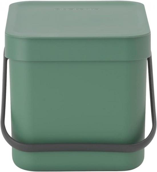 ブラバンシア ゴミ箱 ダストボックス フタ付 ソート＆ゴー コンパクト キッチン周り 6L グリーン 129841
