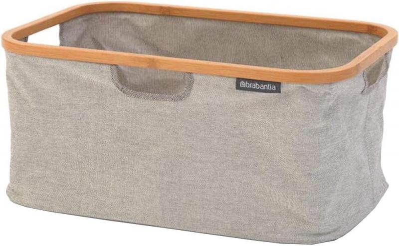 ブラバンシア フォルダブル ランドリーバスケット 収納かご 折り畳み可能 40L 118180 グレイ