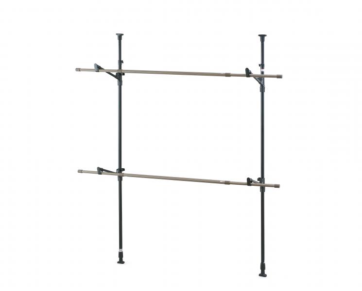 アイリスオーヤマ 木目調窓枠物干し MW-W260N ブラック 5,742円