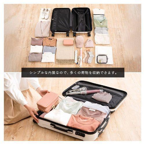 スーツケース Mサイズ 63L ダブルキャスター KD-SCK ツヤタイプ ブラック スーツケース Mサイズ 63L ダブルキャスター KD-SCK ツヤタイプ ブラック