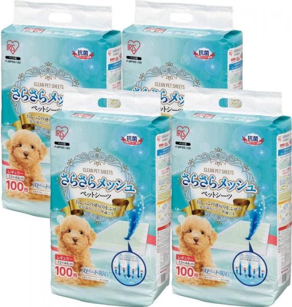 【400枚入】【厚型】さらさらメッシュシーツ レギュラー 100枚×4袋セット