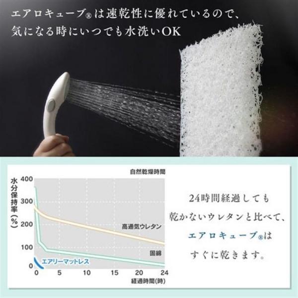 マットレス シングル 3つ折り 厚さ8cm エアリー ハイブリッド センターフィット HBT80-S