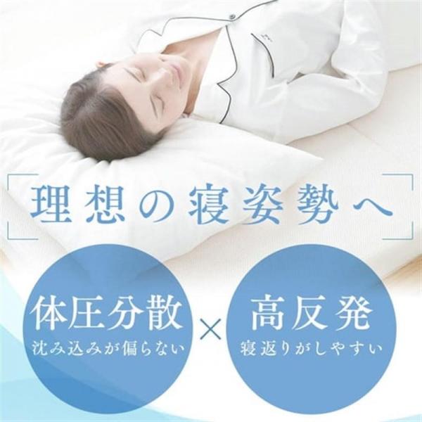 マットレス シングル 3つ折り 厚さ8cm エアリー ハイブリッド センターフィット HBT80-S