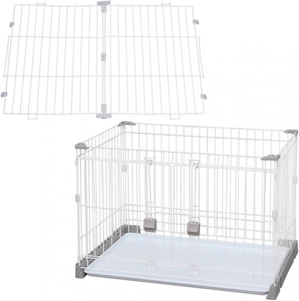 【セット・仕切りなし】お掃除楽ちんサークル屋根セット P-SS-906 グレーベージュ