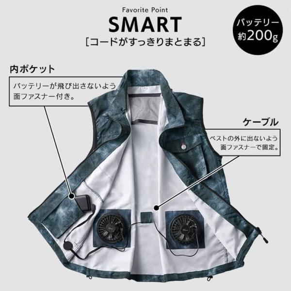 クールウェア ベストセット FC23301-GRM グレー Mサイズ