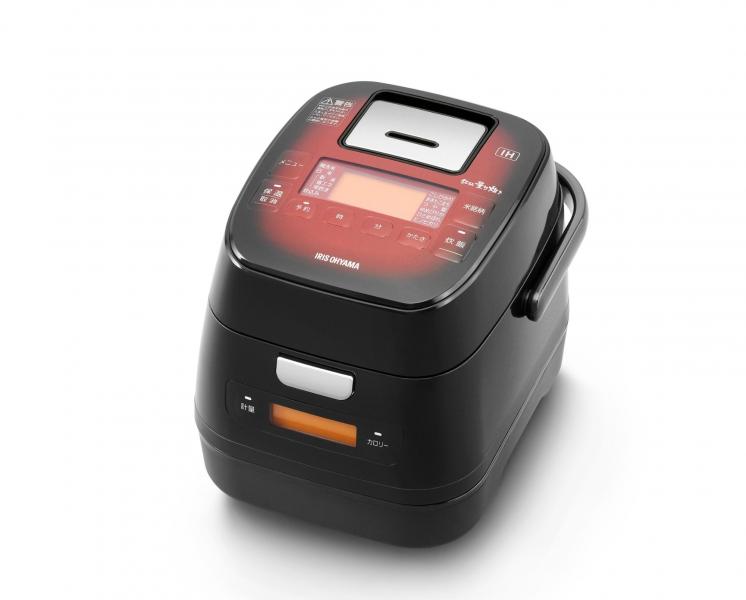 アイリスオーヤマ IH炊飯器 3合 分離式 量り炊きKRC-IM30-R レッド