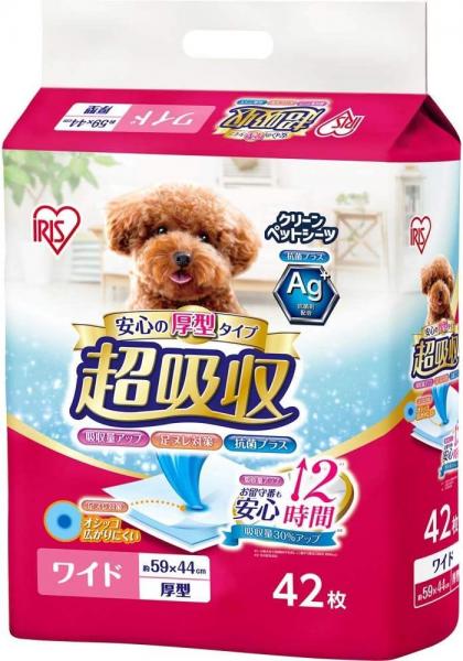 【168枚入】【厚型】超吸収ペットシーツ ワイド 42枚×4袋セット