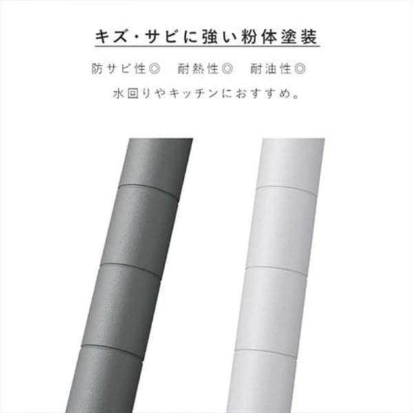 スチールラック 幅55cm 5段 カラーメタルラック ハイタイプ CMM-55165 ブラウン