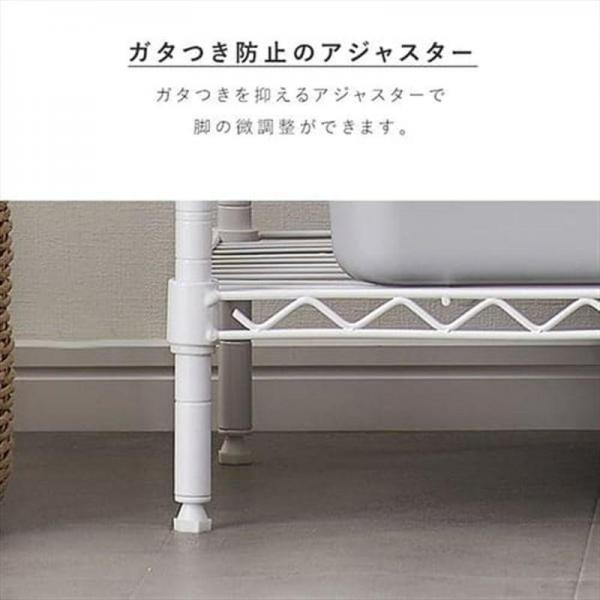 スチールラック 幅55cm 5段 カラーメタルラック ハイタイプ CMM-55165 ブラウン