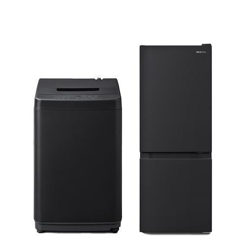 家電セット 2点 冷蔵庫133L 洗濯機5kg ブラック