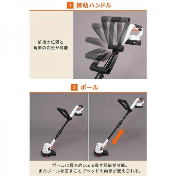 充電式グラストリマー 18V【バッテリー付き】JGT230 充電式グラストリマー 18V【バッテリー付き】JGT230