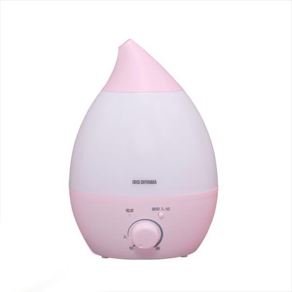 アイリスオーヤマ 超音波式加湿器 しずく型 2.8L UHM-280S-P ピンク